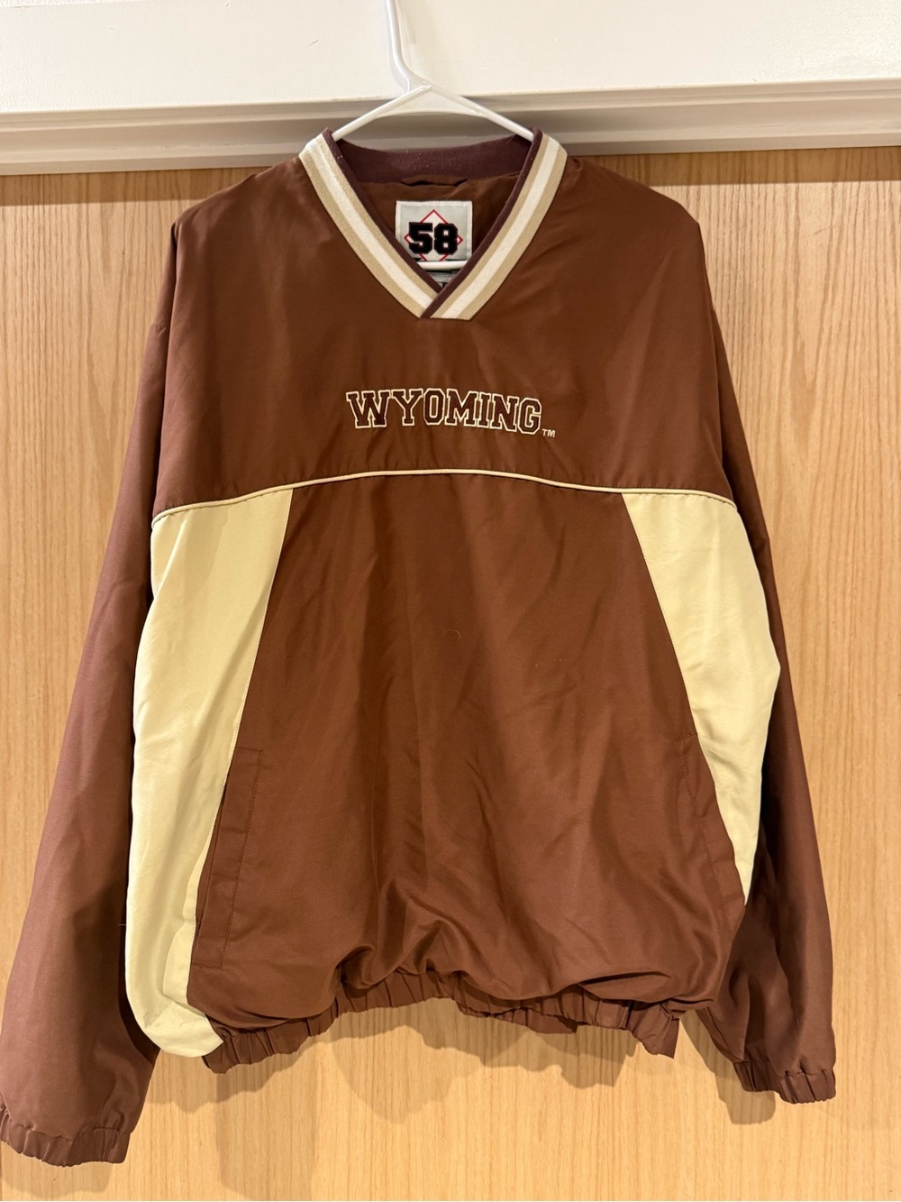Wyoming Brown & Gold Windbreaker Pullover